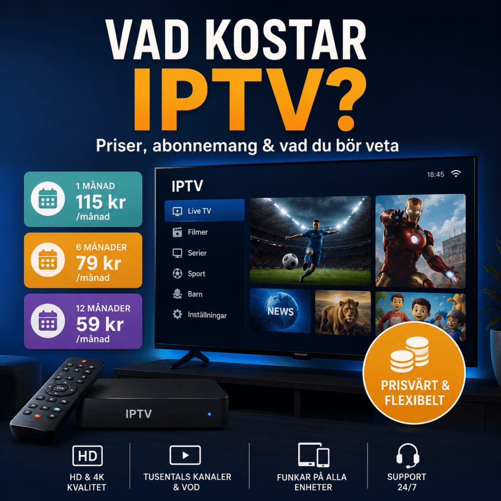 vad kostar iptv